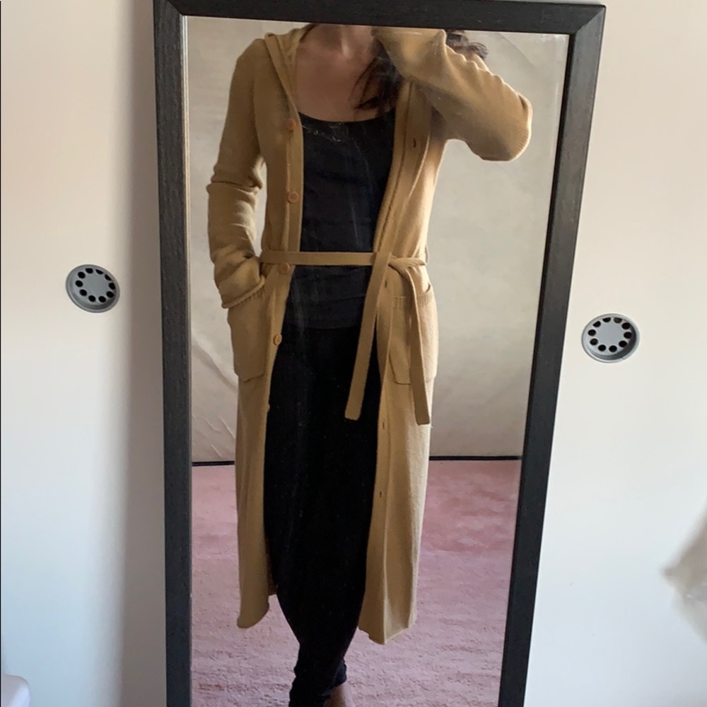 Esprit long sweater hooded cardigan